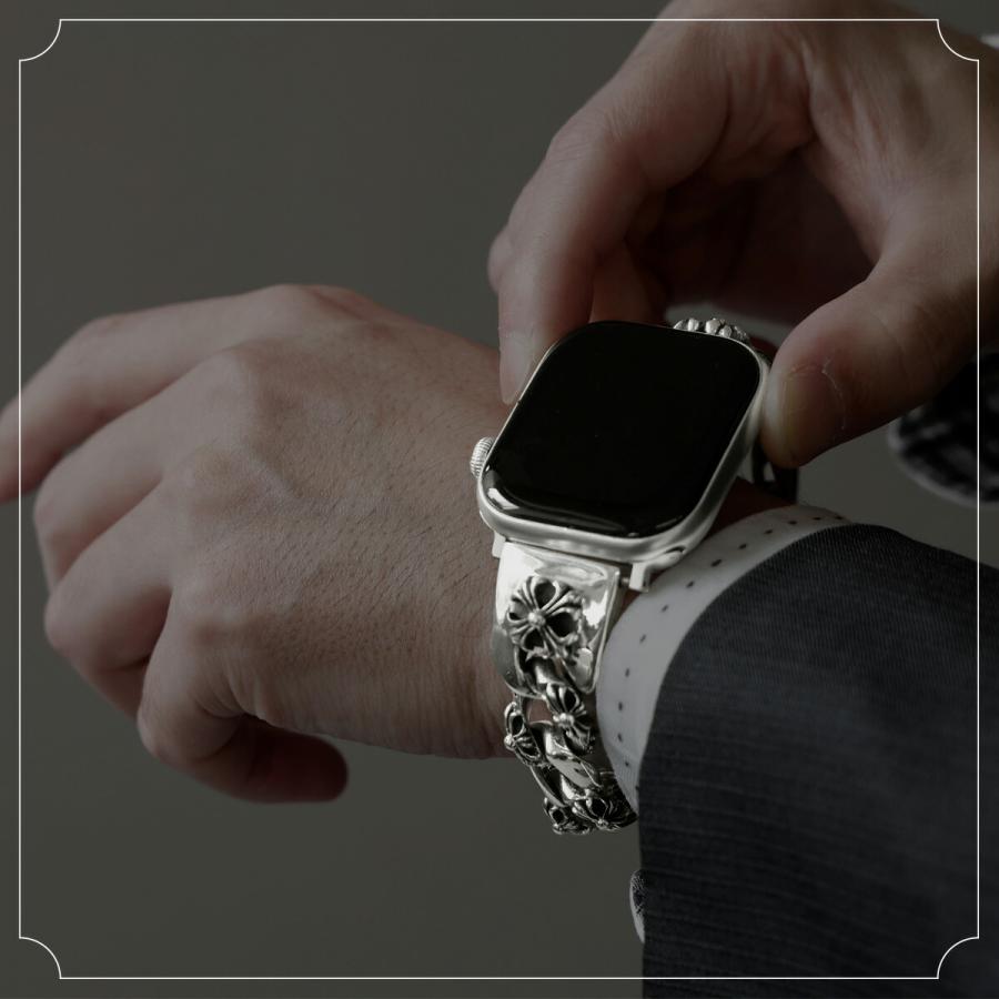 Apple Watch バンド シルバー925 チェーン メンズ レディース 銀製 クロスモチーフ アップルウォッチ 49mm/46mm/45mm/44mm/42mm(Series 3 2 1) |  | 13