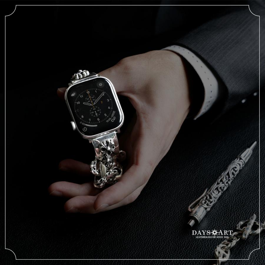 Apple Watch バンド シルバー925 チェーン メンズ レディース 銀製 クロスモチーフ アップルウォッチ 49mm/46mm/45mm/44mm/42mm(Series 3 2 1) |  | 19