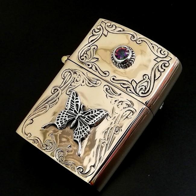 Zippo ジッポ アーマーモデル 真鍮製 ブラス バタフライ |  | 03