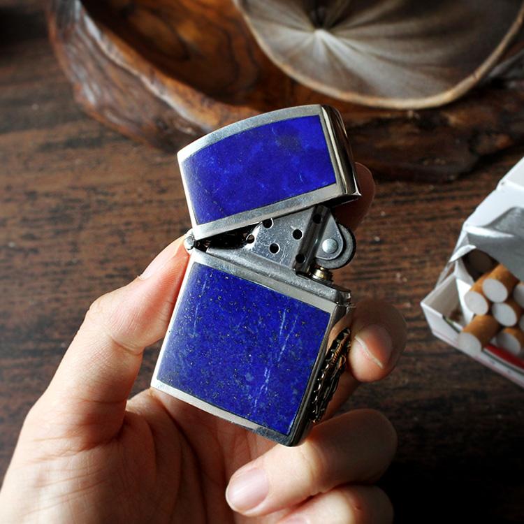 オイルライター Zippoライター good vibrations メンズ レディース ユニセックス シルバー925 マリア ラピスラズリ ブラス装飾 | ブランド登録なし | 04