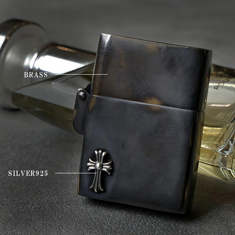 good vibrations グッドバイブレーション Zippo ジッポライター クロス 十字架 シルバー925 真鍮 ブラス いぶし加工 メンズ |  | 05