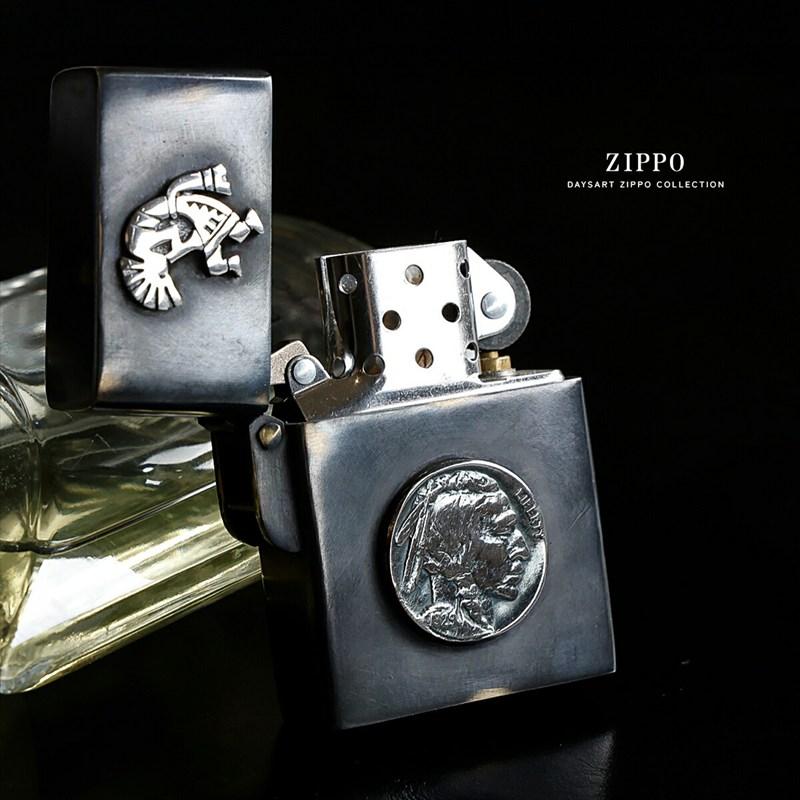 good vibrations グッドバイブレーション Zippo ジッポライター コイン ココペリ シルバー925 真鍮 ブラス いぶし加工 メンズ |  | 04