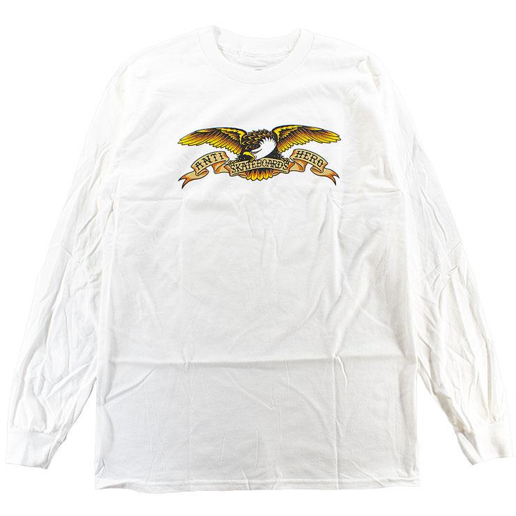 ANTIHERO（アンタイヒーロー） メンズ 長袖Tシャツ ロゴ ロンT Tシャツ