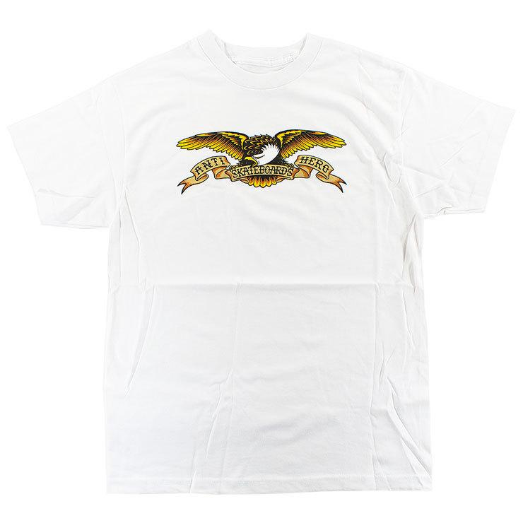 ANTIHERO（アンタイヒーロー） メンズ Tシャツ ロゴ 半袖TEE 丸首T