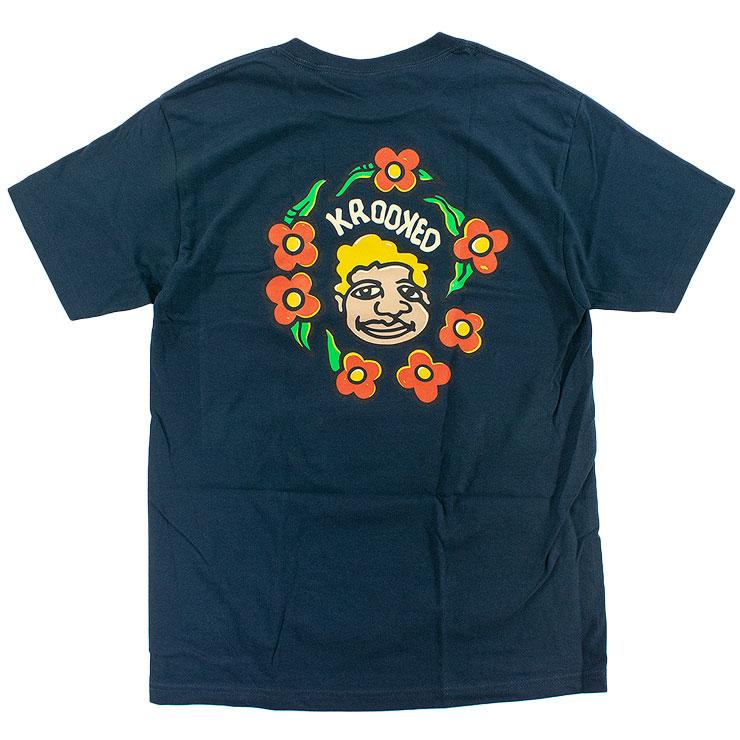 KROOKED（クルキッド） メンズ Tシャツ ロゴ 半袖TEE スケートボード 