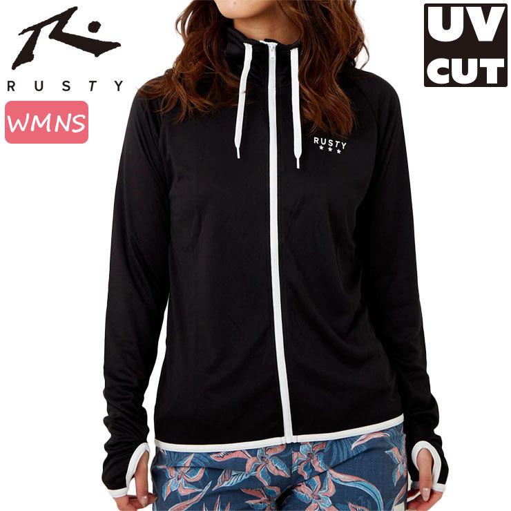 レディース ラッシュガード ラスティー 長袖 フード無し 指穴付き Uvカット 紫外線対策 日焼け予防 Rusty Rusty Blk Days Store 通販 Yahoo ショッピング