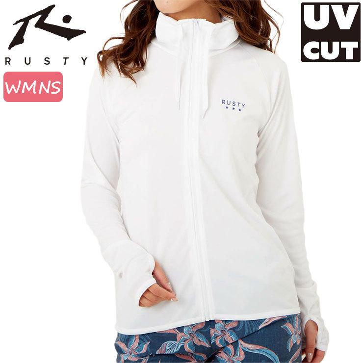 ラッシュガード レディース ラスティー 長袖 フード無し サムホール付き Uvカット 女性用 袖プリント Rusty Rusty Wht Days Store 通販 Yahoo ショッピング
