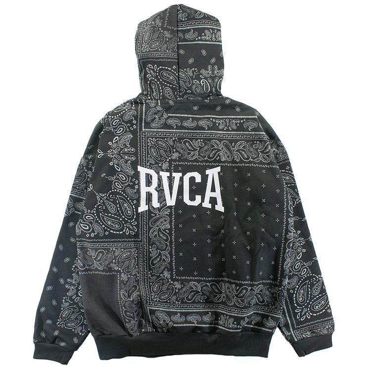RVCA（ルーカ） メンズパーカー スウェット パッチワーク 長袖