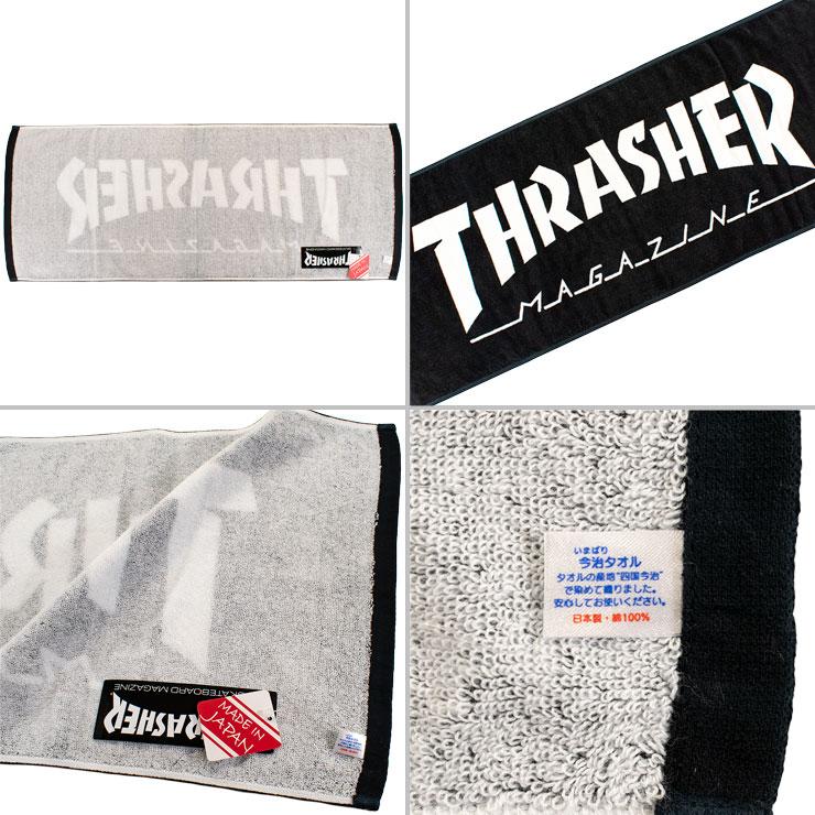 スラッシャー タオル フェイスタオル 今治タオル ユニセックス メイドインジャパン 日本製 ロゴ Thrasher th T01 Thrasher th T01 Blk Days Store 通販 Yahoo ショッピング