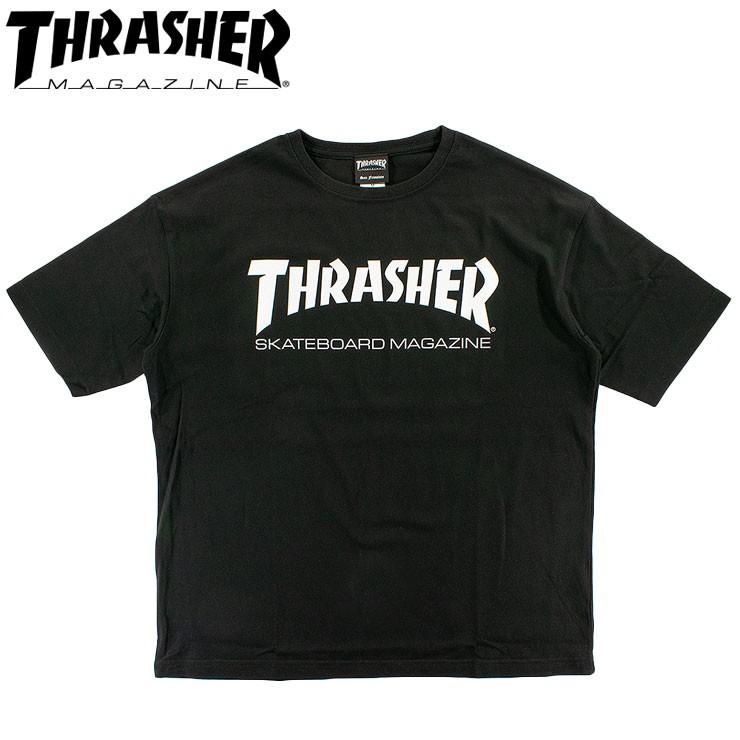 スラッシャー ビッグシルエット Tシャツ スケーターファッション Tee マグロゴ Thrasher Big Silhouette Th8101bs Thrasher Th8101bs Blk Days Store 通販 Yahoo ショッピング