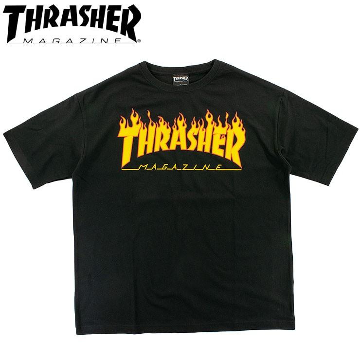 Thrasher スラッシャー ビッグシルエット Tシャツ スケートボード ブランド Tee フレームロゴ Big Silhouette Thbs Thrasher Thbs Blk Days Store 通販 Yahoo ショッピング