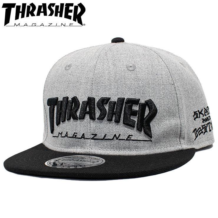 THRASHER キャップ スラッシャー ロゴ刺繍 帽子 CAP