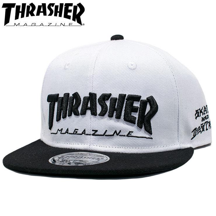 Thrasher スラッシャー キャップ ロゴ Cap サイズ調節可 Maglogo スケーターファッション スナップバック Thr C03 Thrasher Thr C03 Whtblk Days Store 通販 Yahoo ショッピング