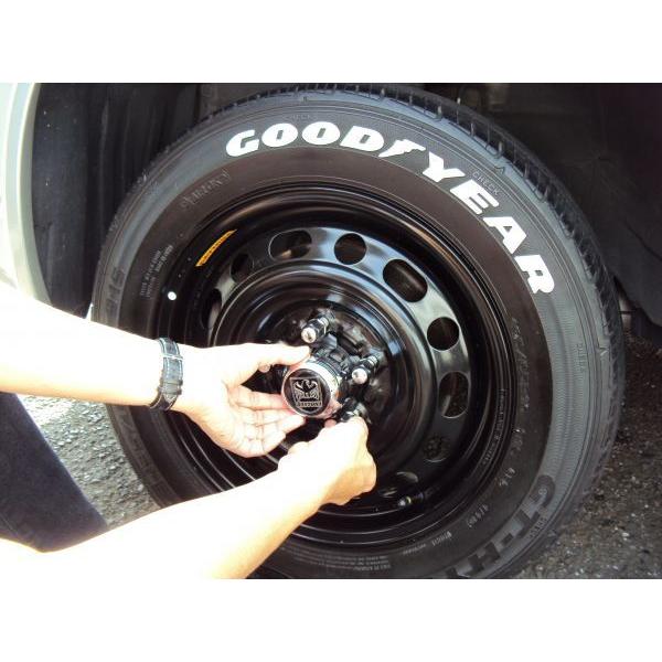 ホイールセンターキャップ 純正スチール用 5H-114.3 ブラック デイトナ