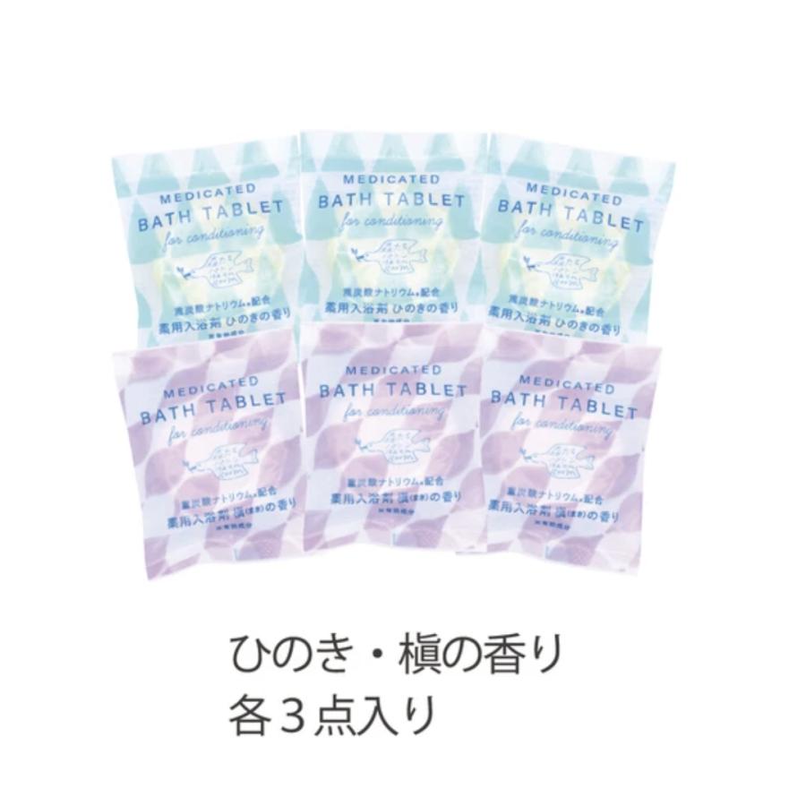 重炭酸バスタブレット 6Pセット[医薬部外品]【発泡タイプの薬用入浴剤