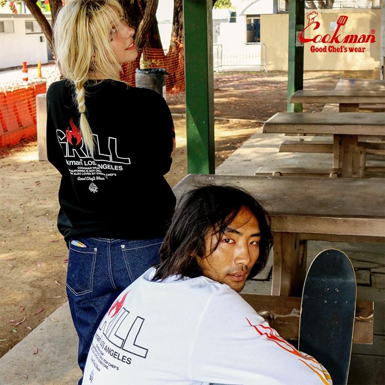 COOKMAN（クックマン） ロンT Grill WHITE ロングスリーブTシャツ 
