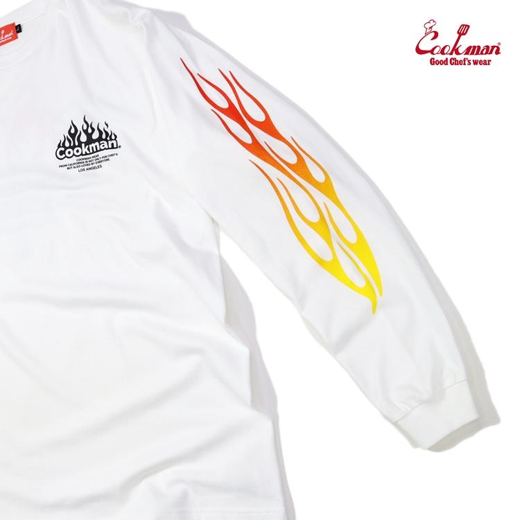 COOKMAN（クックマン） ロンT Grill WHITE ロングスリーブTシャツ