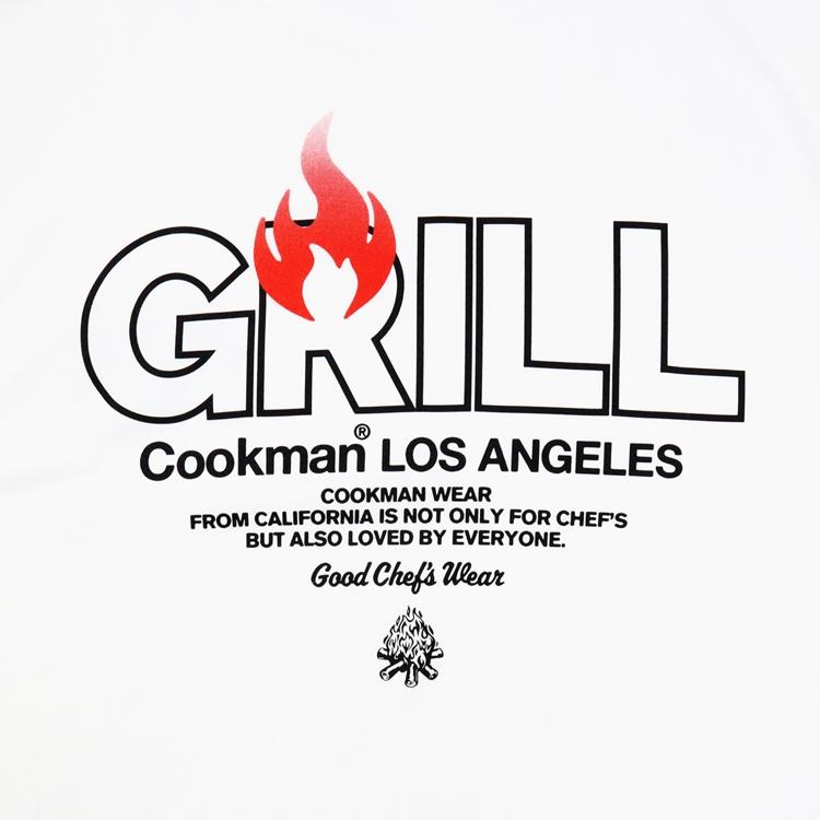 COOKMAN（クックマン） ロンT Grill WHITE ロングスリーブTシャツ 