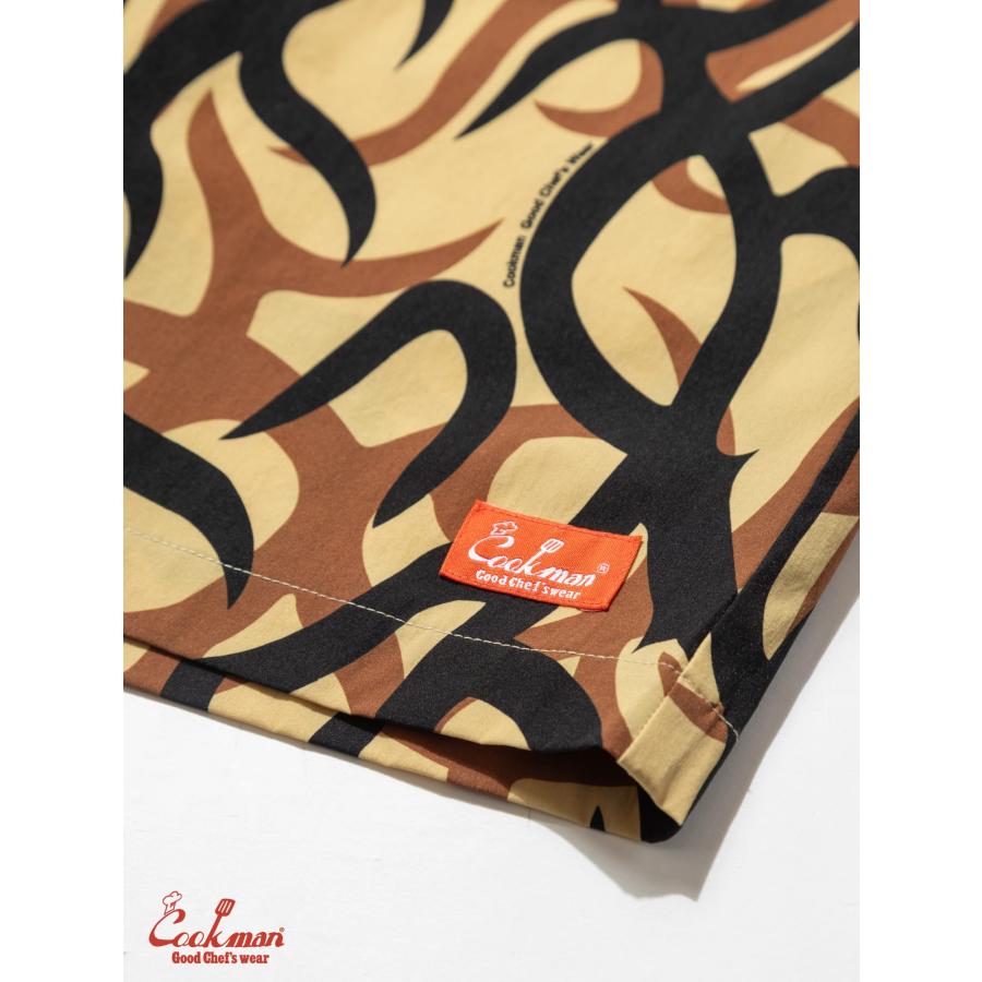 COOKMAN（クックマン） Chef Pants Short Light Tribal Camo Beige
