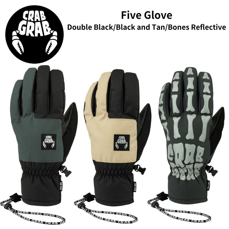 【CRAB GRAB】THE FIVE クラブグラブ グローブ 骸骨 Mサイズ CRAB GRAB FIVE GLOVE 25/26 グローブ クラブグラブ ファイブグローブ