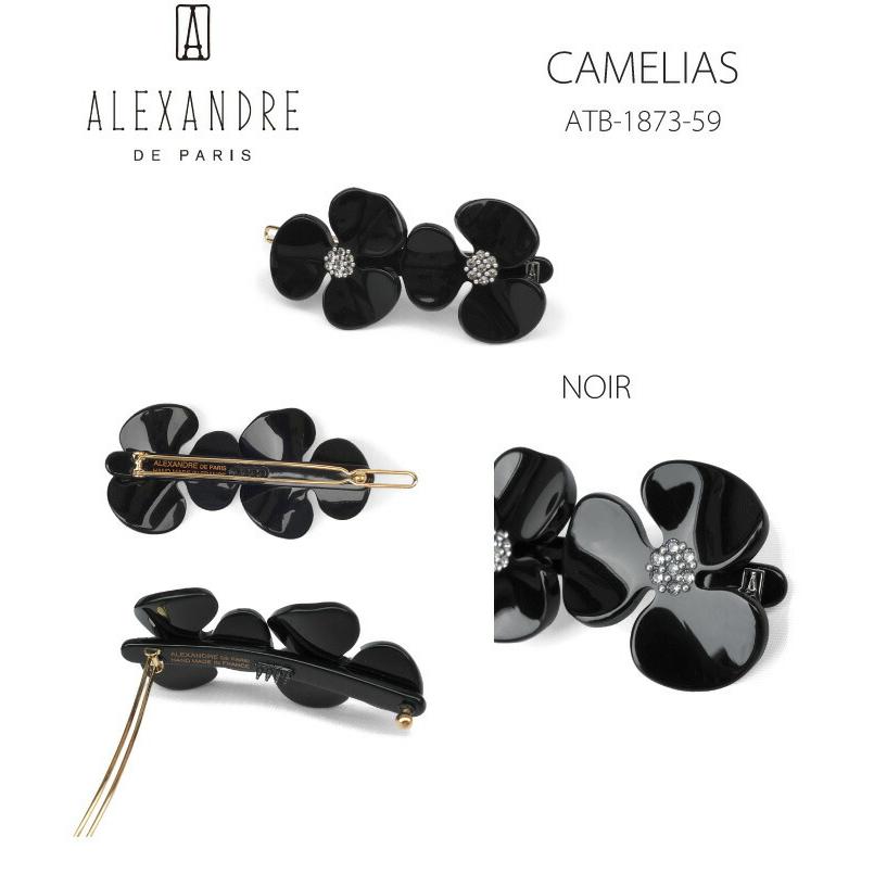 ALEXANDRE DE PARIS アレクサンドルドゥパリ CAMELIAS カメリア TIMELESS ATB-1873-59 髪留め バレッタ ヘアクリップ｜daytripper｜02