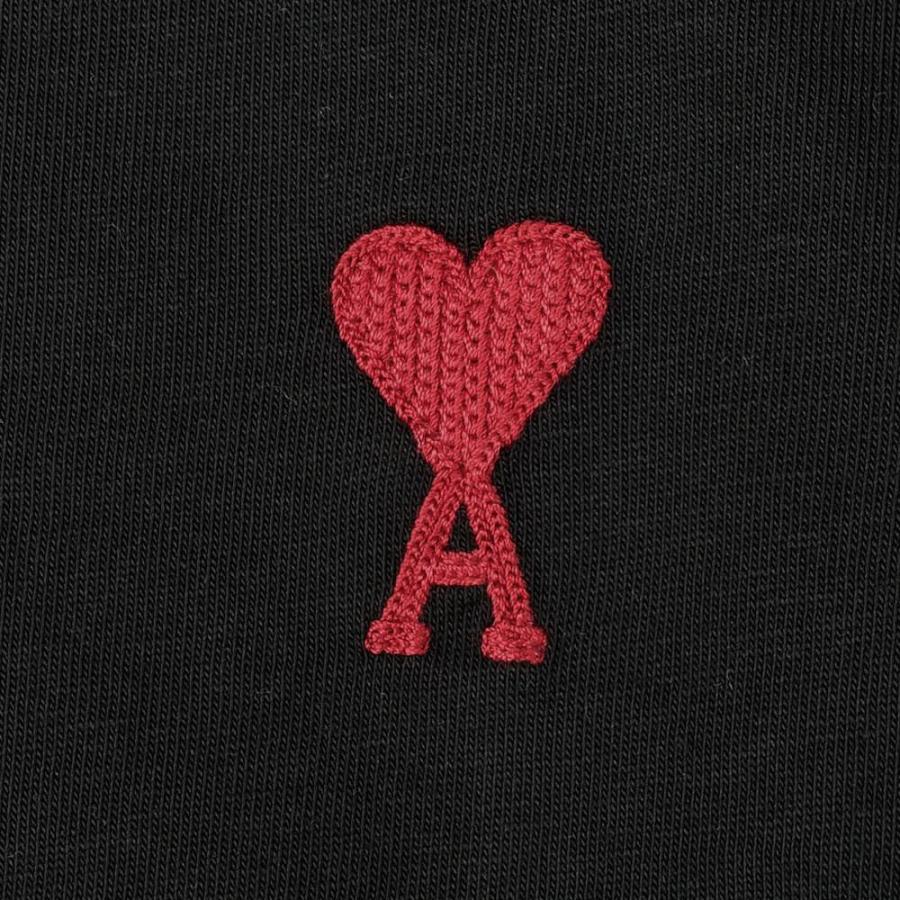 未使用 AMI アミパリス　Tシャツ　黒赤　ハート　Lサイズ== AMI Alexandre Mattiussi PARIS アミ パリス ユニセックス Ami