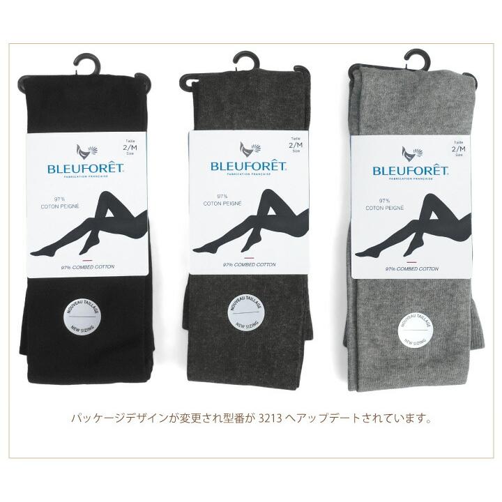 BLEU FORET（ブルーフォレ） コットンタイツ COLLANT VELOUTE 3213