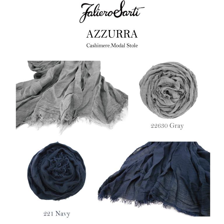 Faliero Sarti（ファリエロサルティ） AZZURRA アズーラ 大判ストール