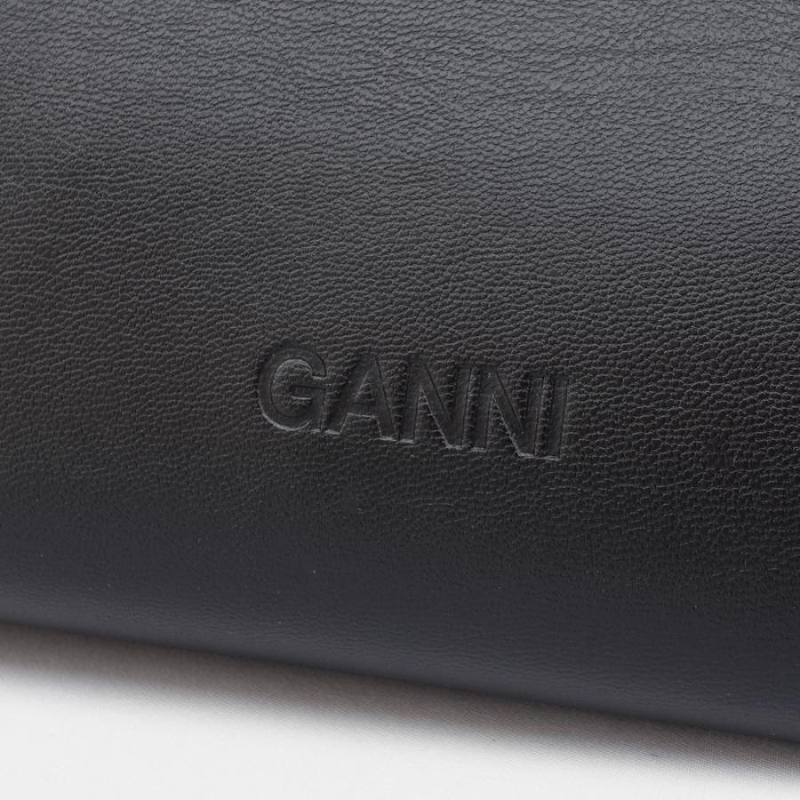 GANNI ガニー 2WAYレディースレザーバッグ ボウバッグスモール Ganni Bou Bag Small BLACK 099 A5241の画像