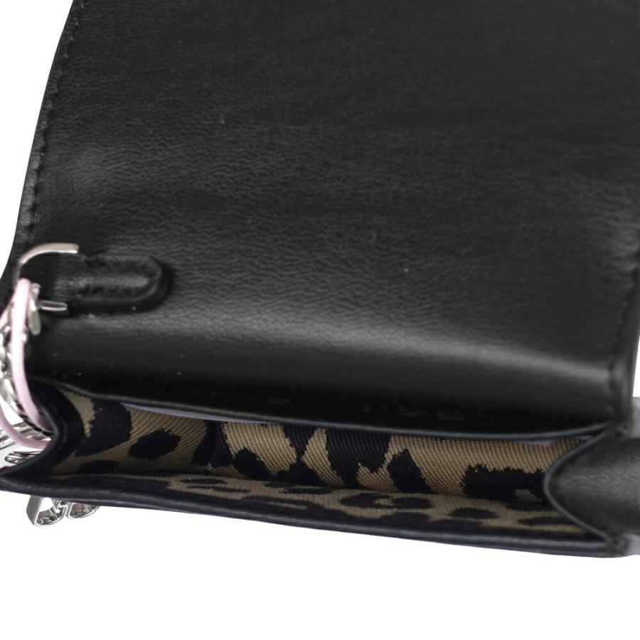 GANNI（ガニー） レディースカードホルダー ブラックアニマル Black