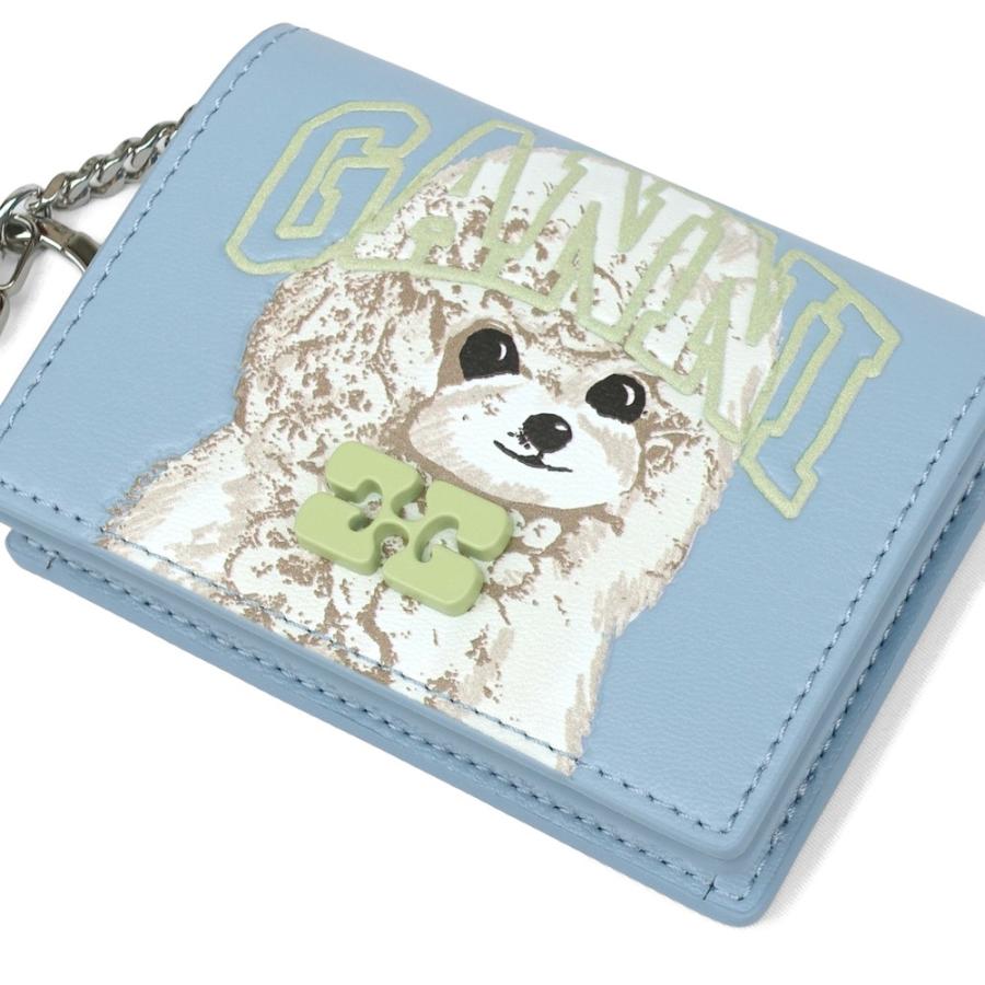 GANNI ガニー レディースカードホルダー ブループードル Blue