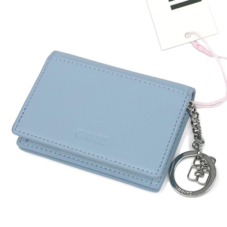 GANNI ガニー レディースカードホルダー ブループードル Blue