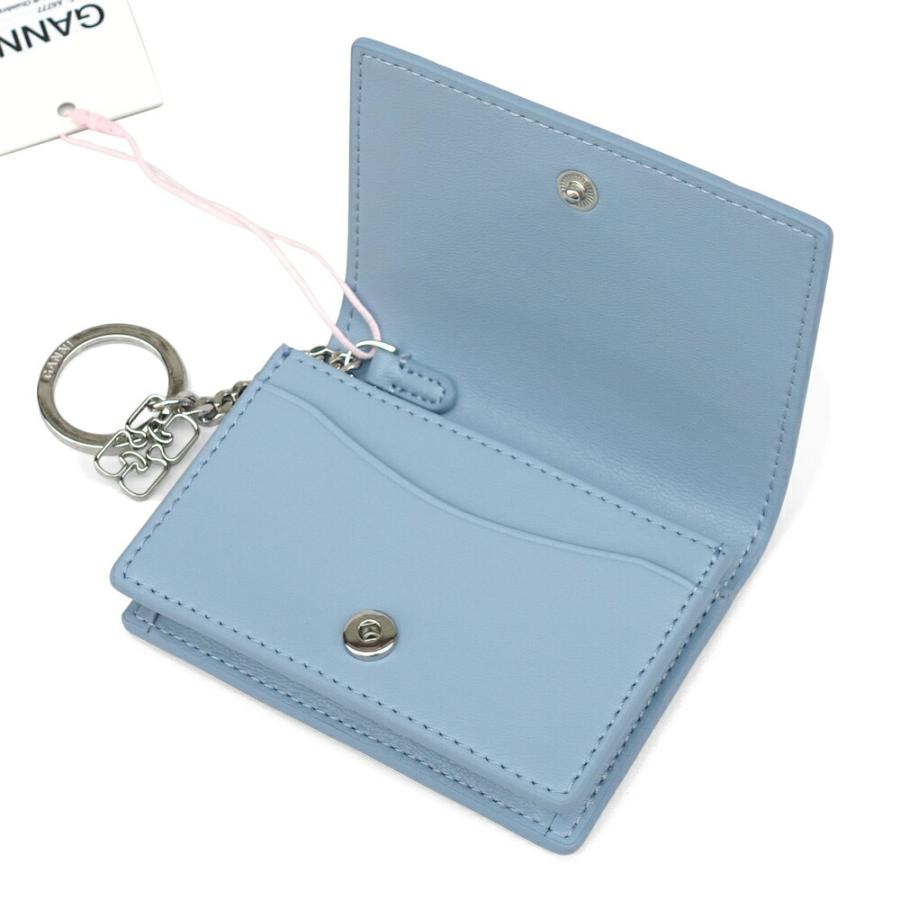 GANNI ガニー レディースカードホルダー ブループードル Blue