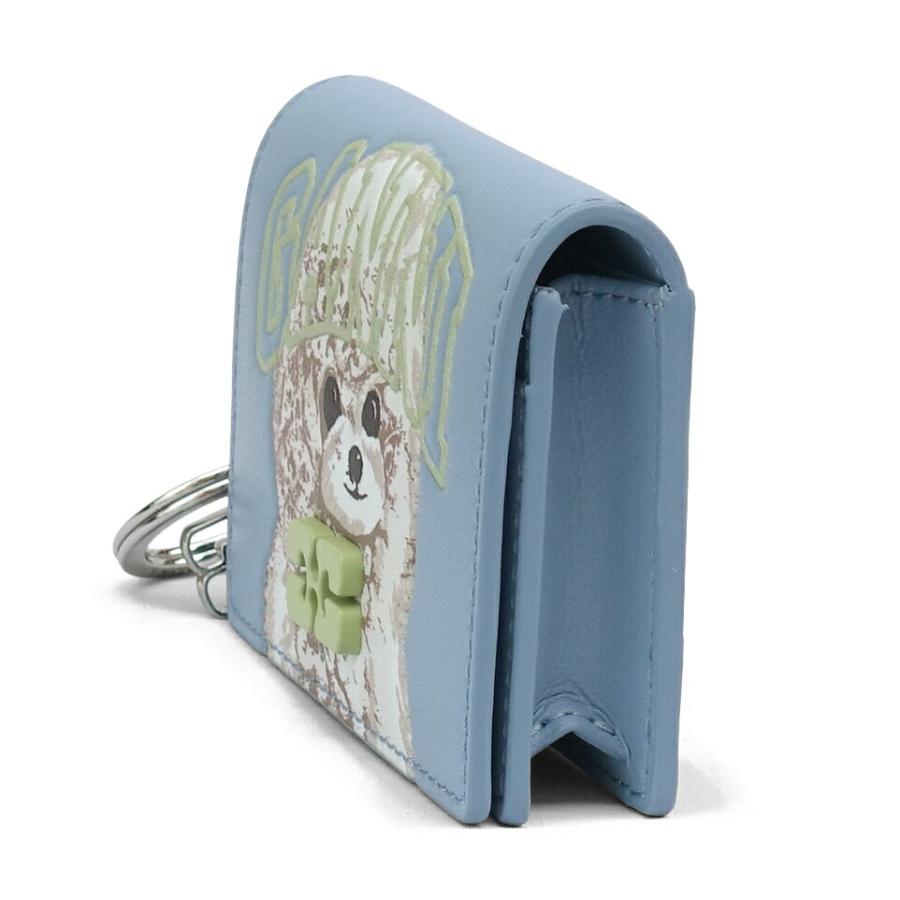 【GANNI】ブループードル Bou カードホルダー フラップ付き GANNI ガニー レディースカードホルダー ブループードル Blue