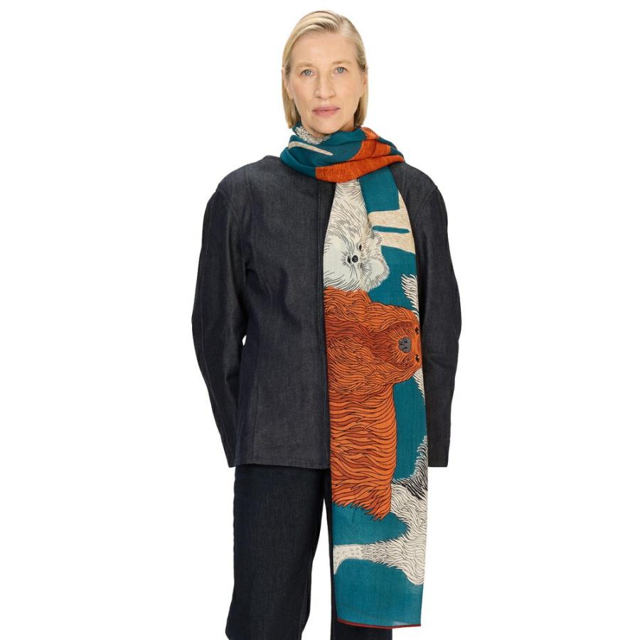 ear INOUI EDITIONS　大判ストール　ウール100% 未使用 ear INOUI EDITIONS 大判ストール ウール100% 未使用 イヌイ