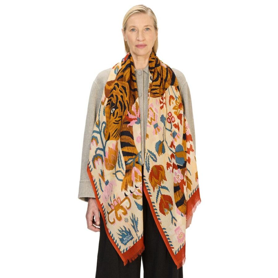 INOUI EDITIONS イヌイエディションズ 100%ウールストール JORGEN 100% washable wool スカーフ 70cm×190cm ヨルゲン ET22JORの画像