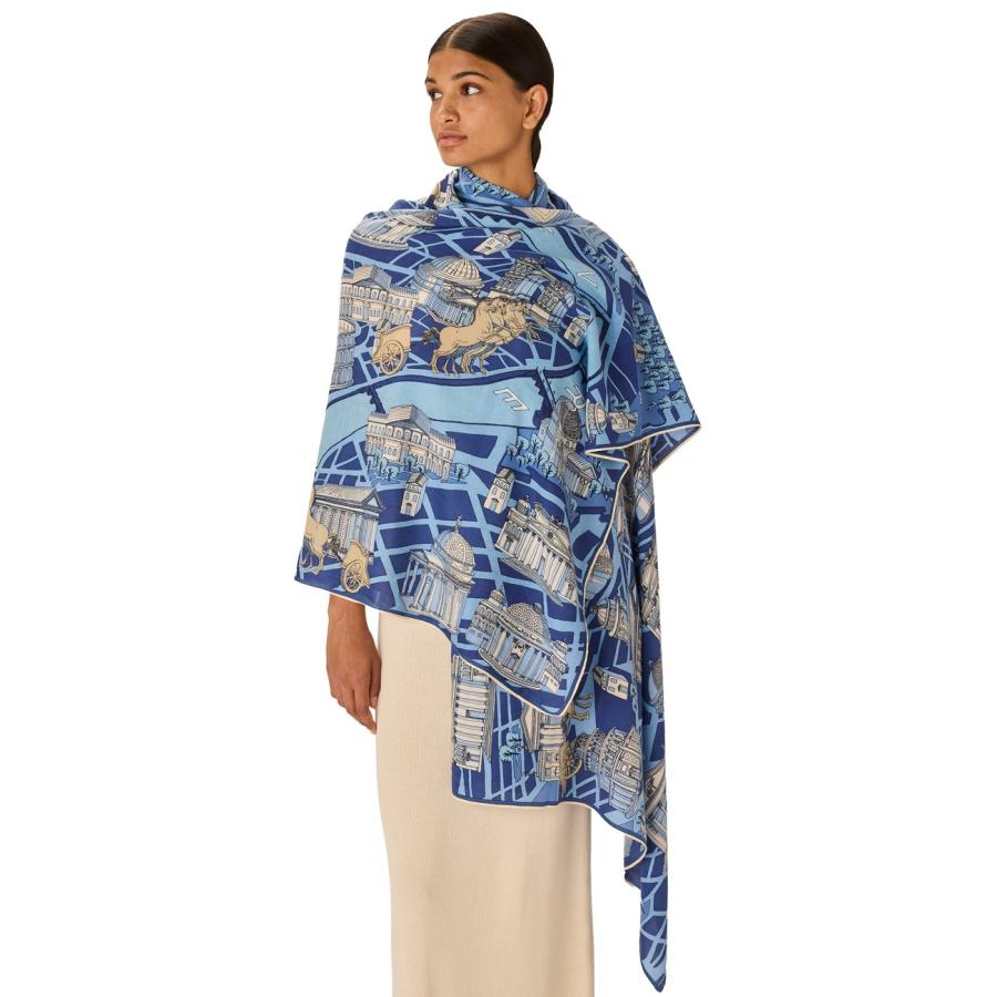 INOUI EDITIONS イヌイエディションズ 72%コットン 28%シルクストール ROME ローマ スカーフ  ET231RO inouitoosh 100cm×190cm イヌイトゥーシュの画像