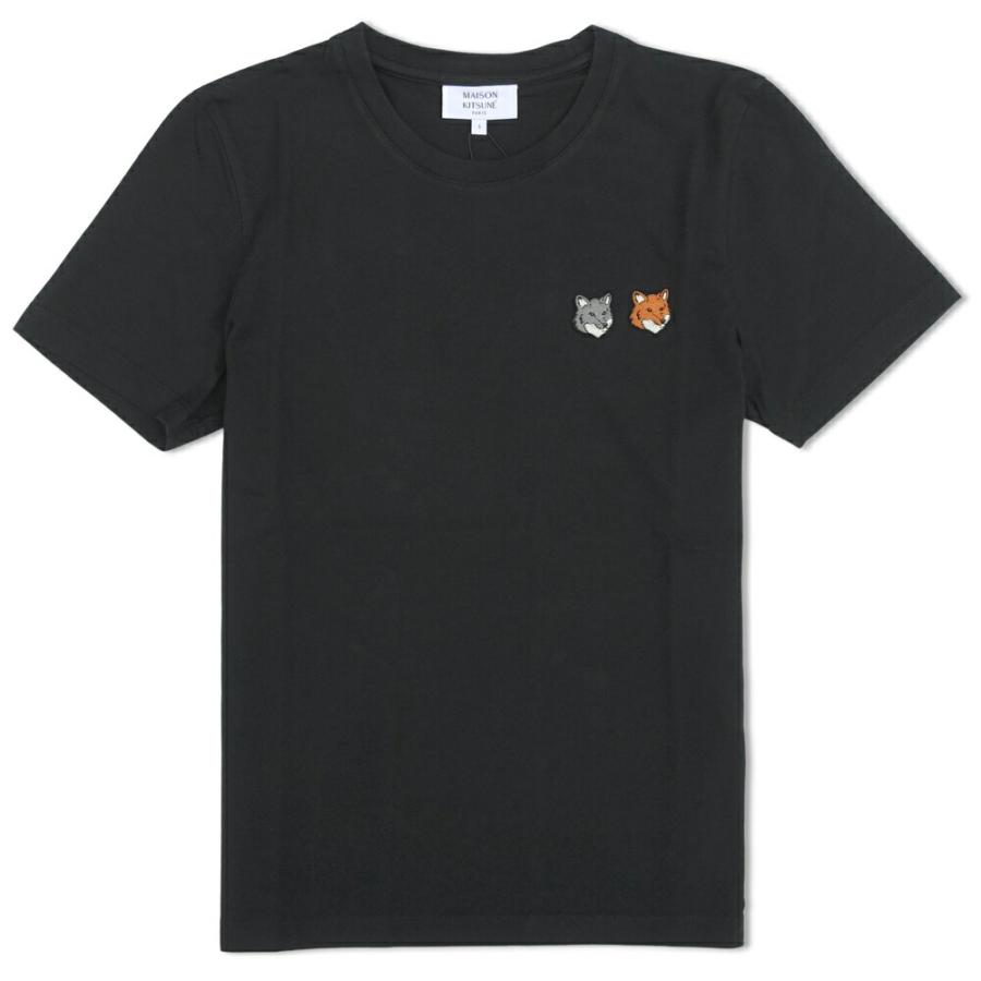 MAISON KITSUNE ダブル フォックス Tシャツ M 新品 キツネ メゾン キツネ ダブルフォックスヘッド パッチ クラシック Tシャツ