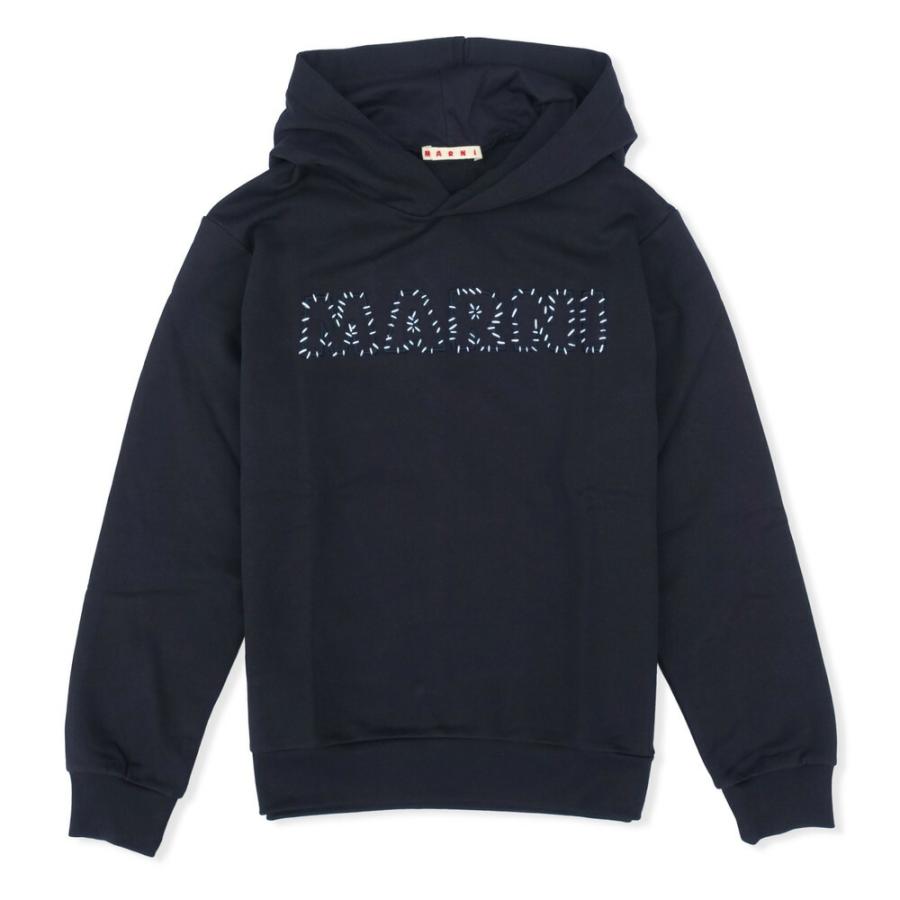 MARNI（マルニ） キッズ ロゴ入り長袖スウェット パーカー フーディー 
