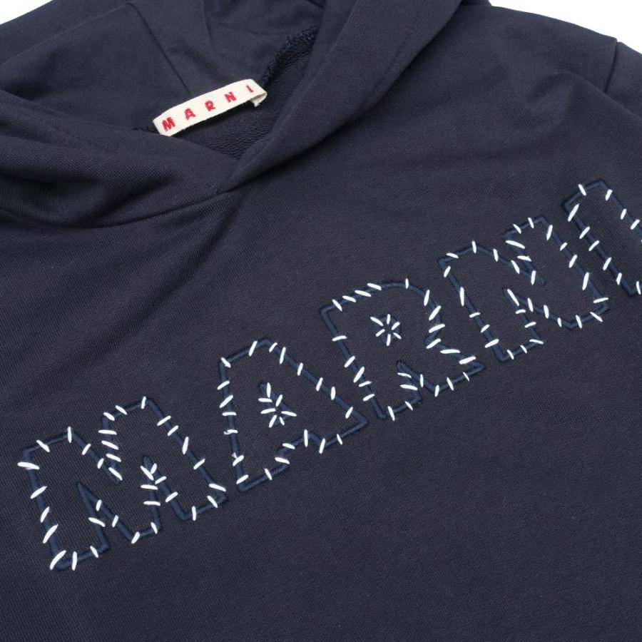 MARNI（マルニ） キッズ ロゴ入り長袖スウェット パーカー フーディー 