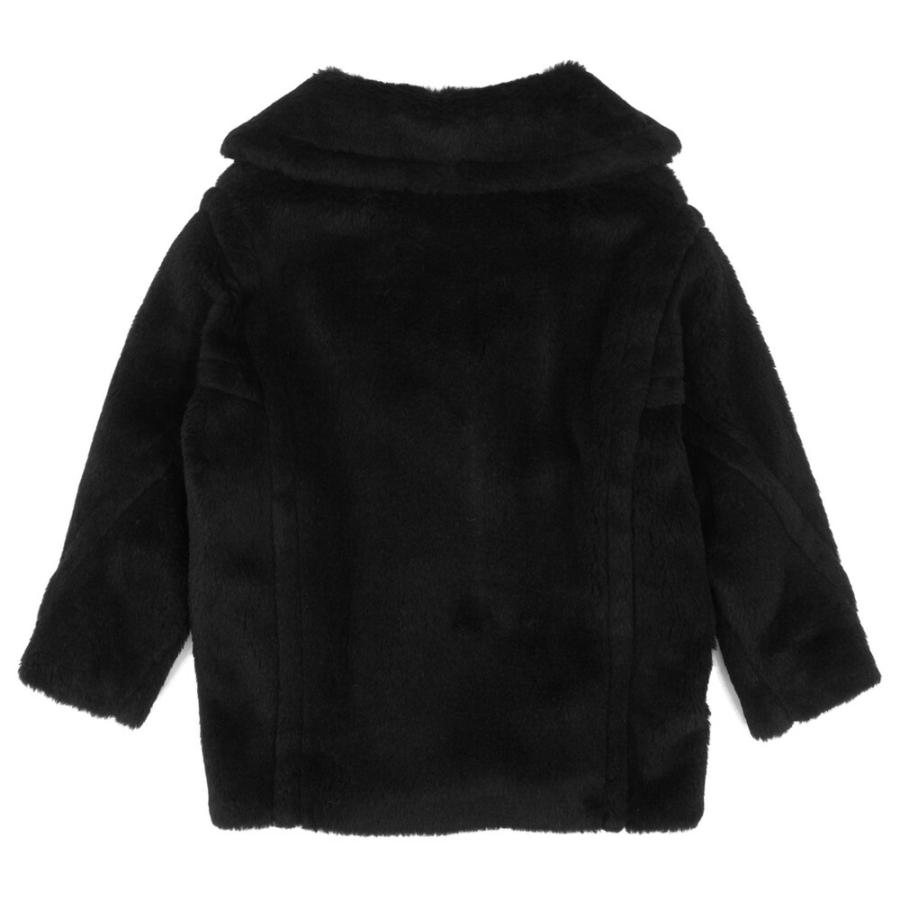 マックスマーラ 銀タグ フォックスファー ショートコート 黒 38 MaxMara【セール】新作テディベアショートコートFUXIA☆関税込み