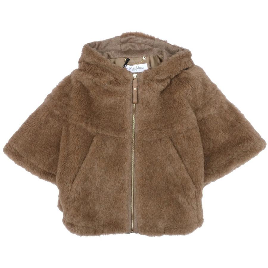 美品 マックスマーラ Max Mara 2024AW PETALO　ポンチョ Max Mara（マックスマーラ） PETALO ペタロ テディベアケープ ブロンズ