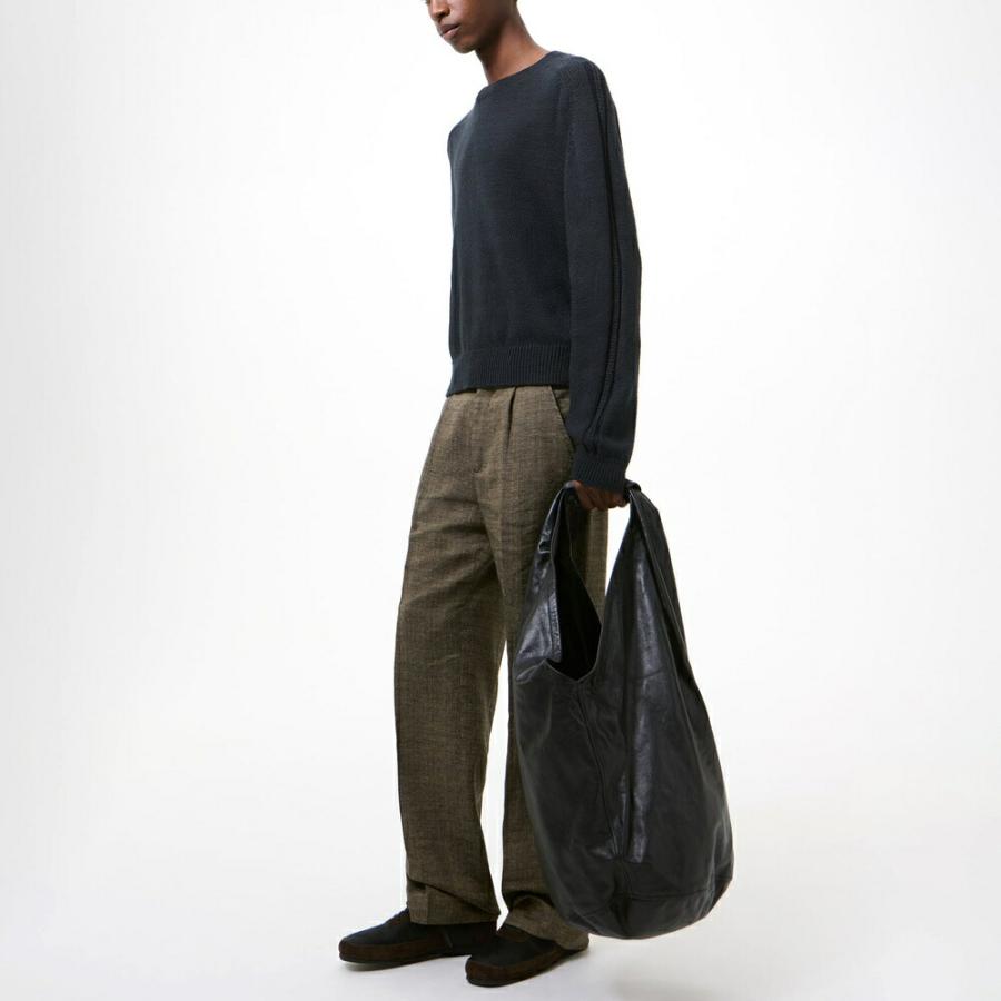 OUR LEGACY アワーレガシー ドリップバッグ ショルダーバッグ DRIP BAG Black Leather A2258DMBの画像