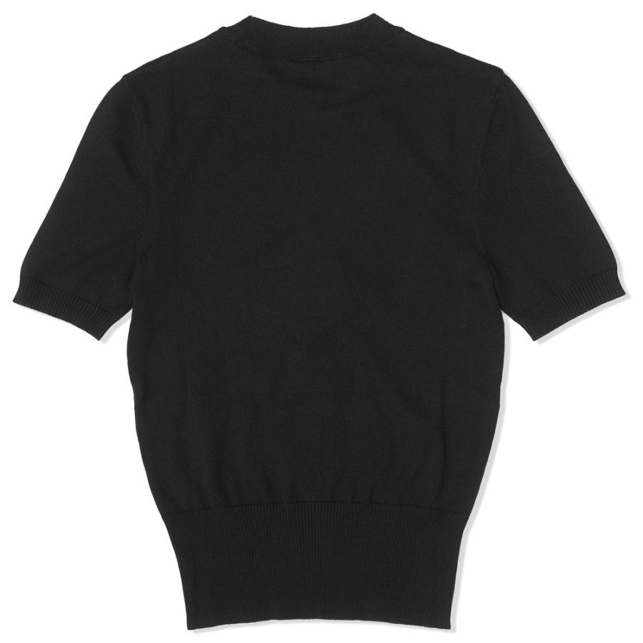 PATOUロゴコットンブレンドニットTシャツ PATOU パトゥ エコフレンドリーコットンブレンドジャカード