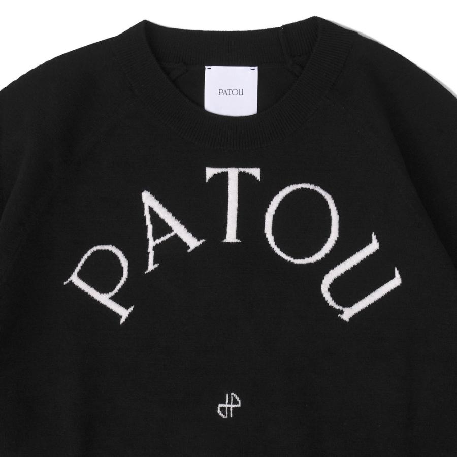 PATOU パトゥ クルーネックニットセーター 長袖 ブラック KN1108045 