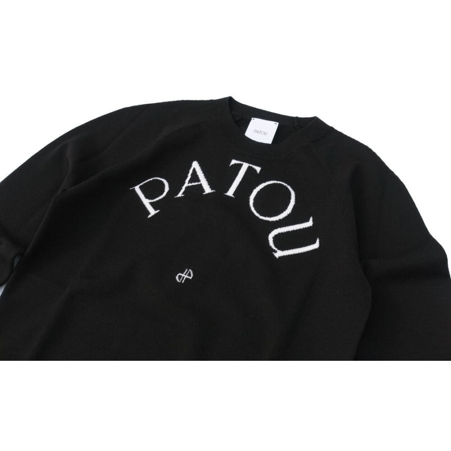 PATOU パトゥ クルーネックニットセーター 長袖 ブラック KN1108045 