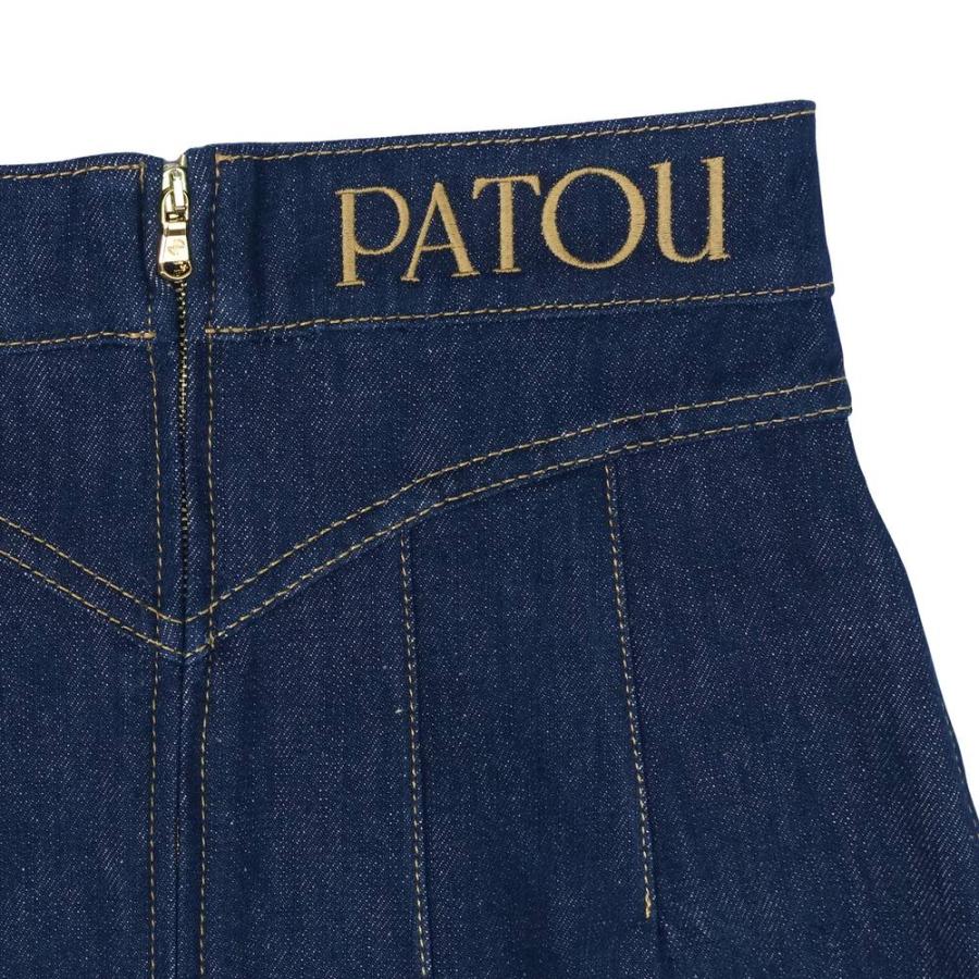 PATOU パトゥ Aラインミニスカート オーガニックデニム A LINE MINI