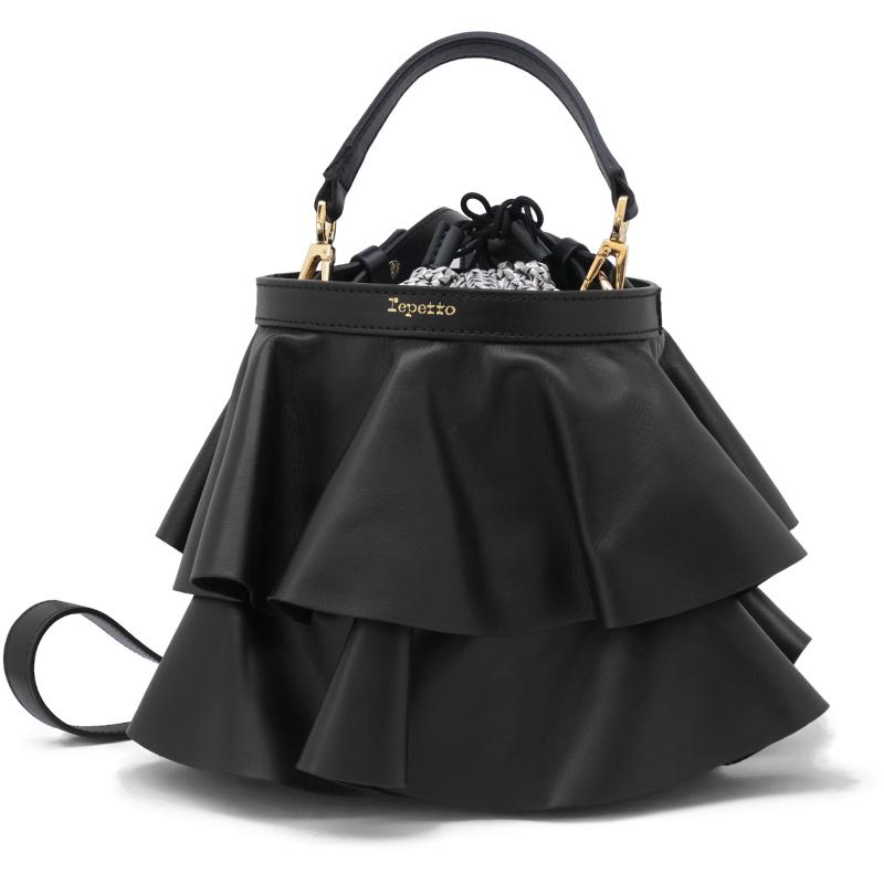 Repetto レペット ENVOLEE BAG M0569 Smooth cowhide leather NOIR BLACK ブラック