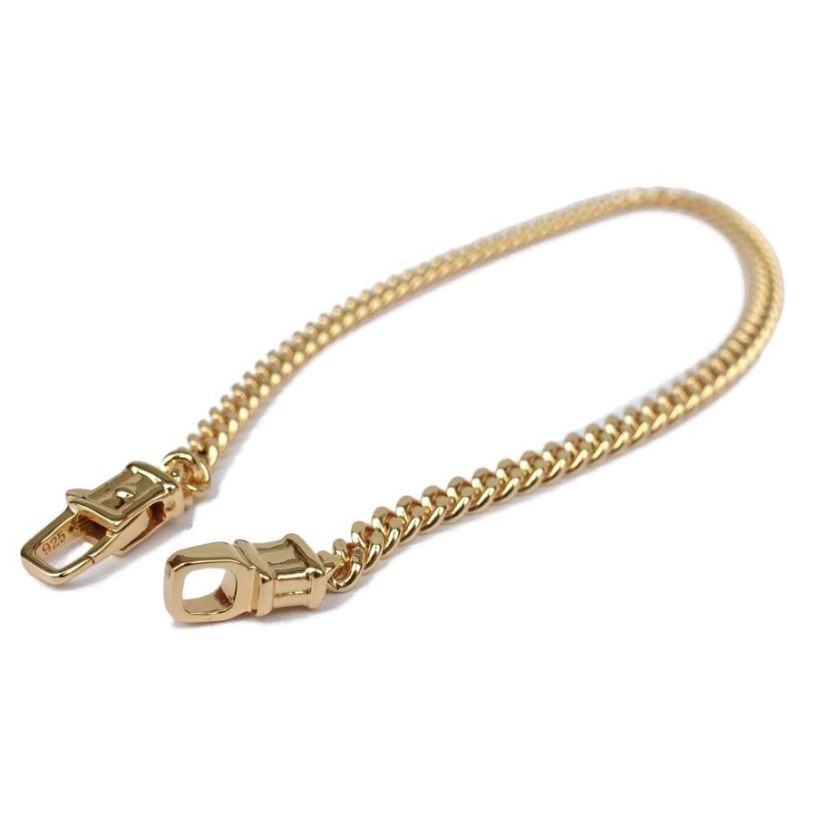 TOM WOOD トムウッド カーブブレスレットM ユニセックス Curb Bracelet M ゴールド 100258 S925 18K GOLD COATINGの画像