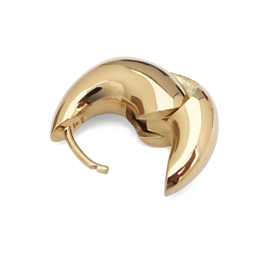 TOM WOOD トムウッド バオフープスモールピアス ゴールド Bao Hoops Small GOLD 101291 S925 イヤリングの画像